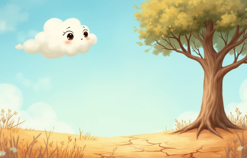 Хмаринка і дерево