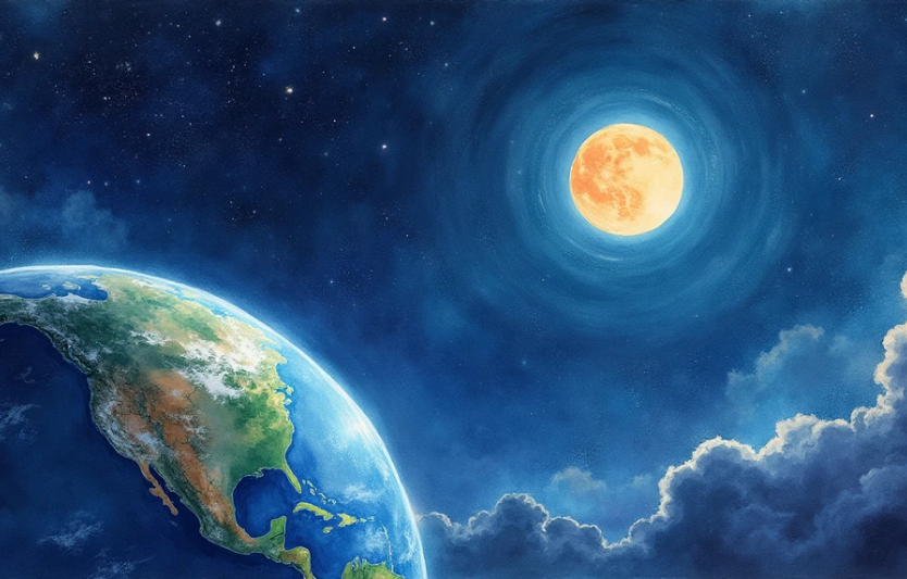 Космос — це величезний простір навколо нашої планети Земля.