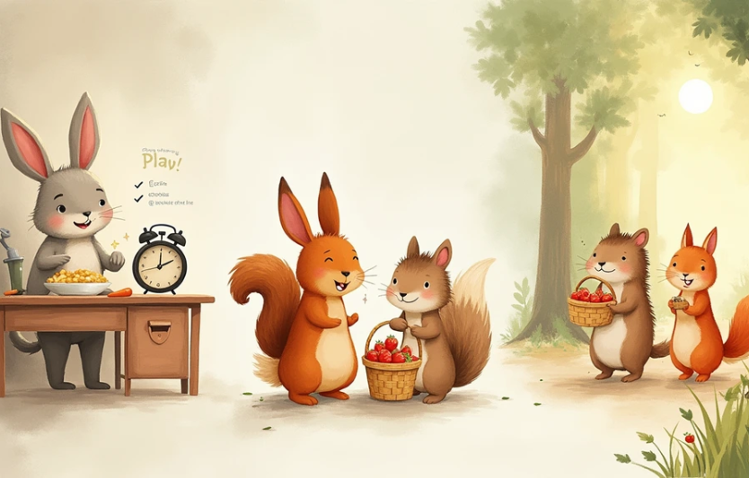 Як Зайчик навчився не спізнюватися