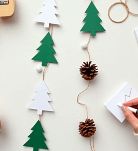 Зроби сам вирізаємо святкові гірлянди та іграшки